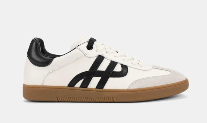 Hush Puppies Women's Trackside W Sneakers, White/Black, US 5.5