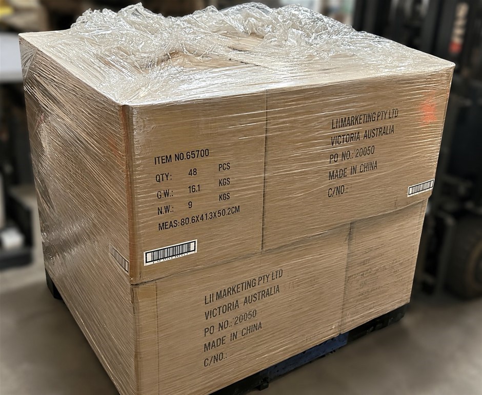 Pallet of NALEON Chrome Hair Dryer Holders 6570C - 384 Units (48 Pieces x 8