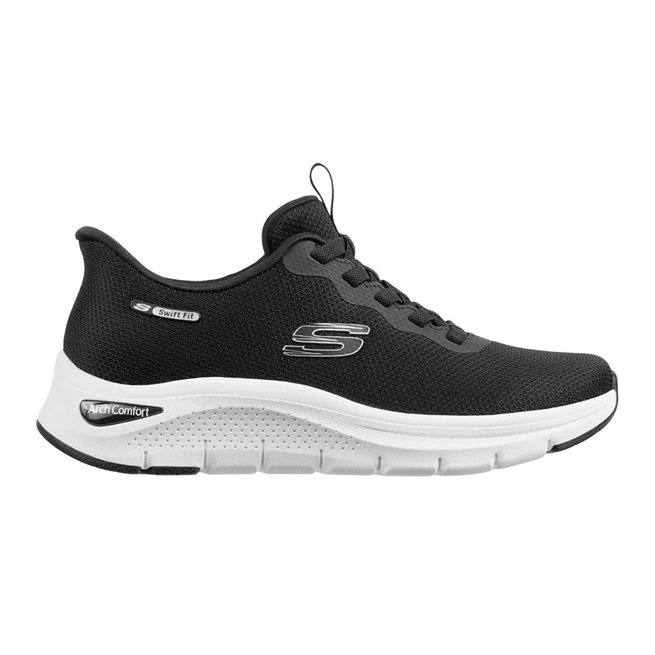 SKECHERS Women's Arch Comfy 2.0 Shoes, Size US8.5, Black (BKW), 179326CS. N