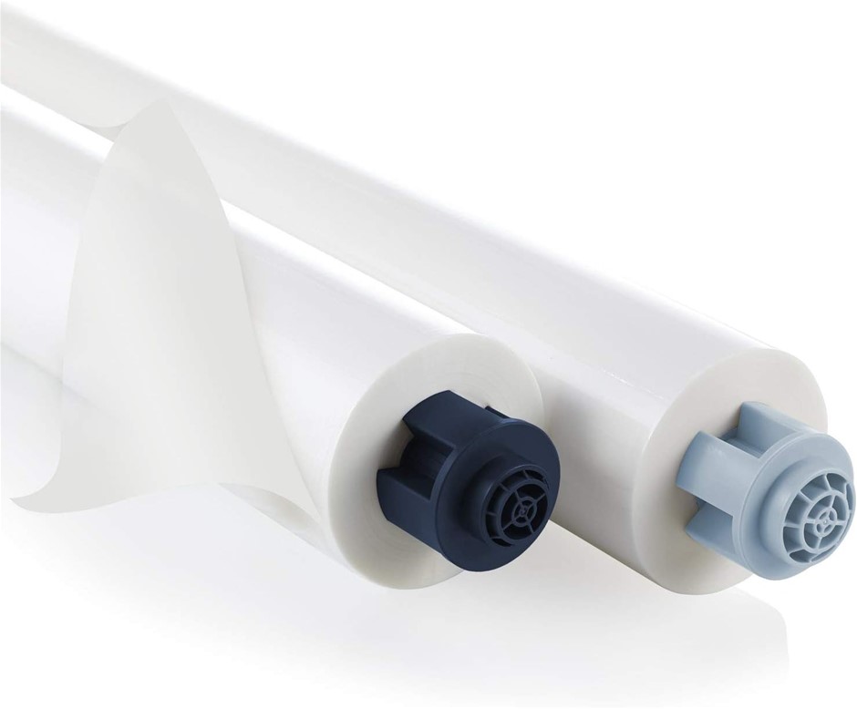 GBC EZLOAD Blue End Cap Laminating Roll Film, Low Temp, Gloss, 12" x 100',