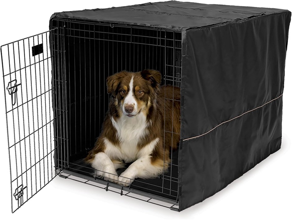 3 X MIDWEST Dog Crate Cover, Black.