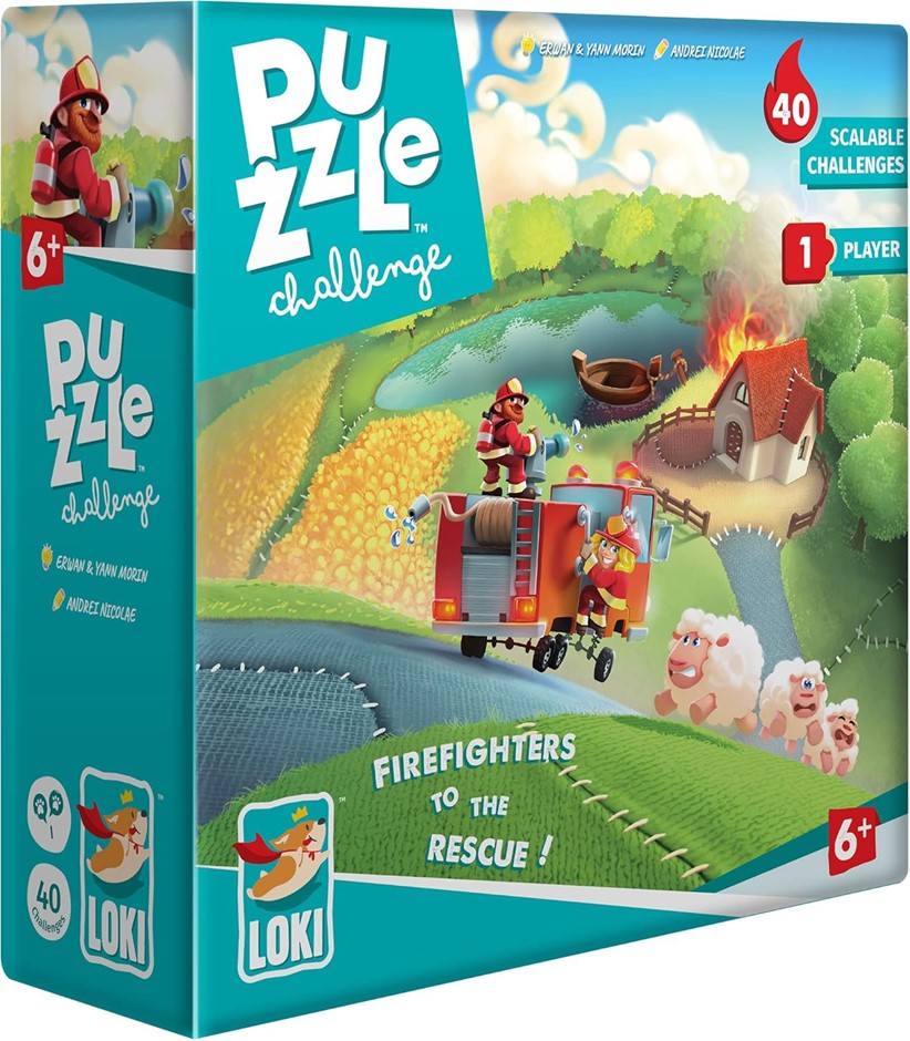 0192-5062777 · 2 X LOKI PUZZLE CHALLENGE Firefighters to The Rescue! 40 Challenges, Games.