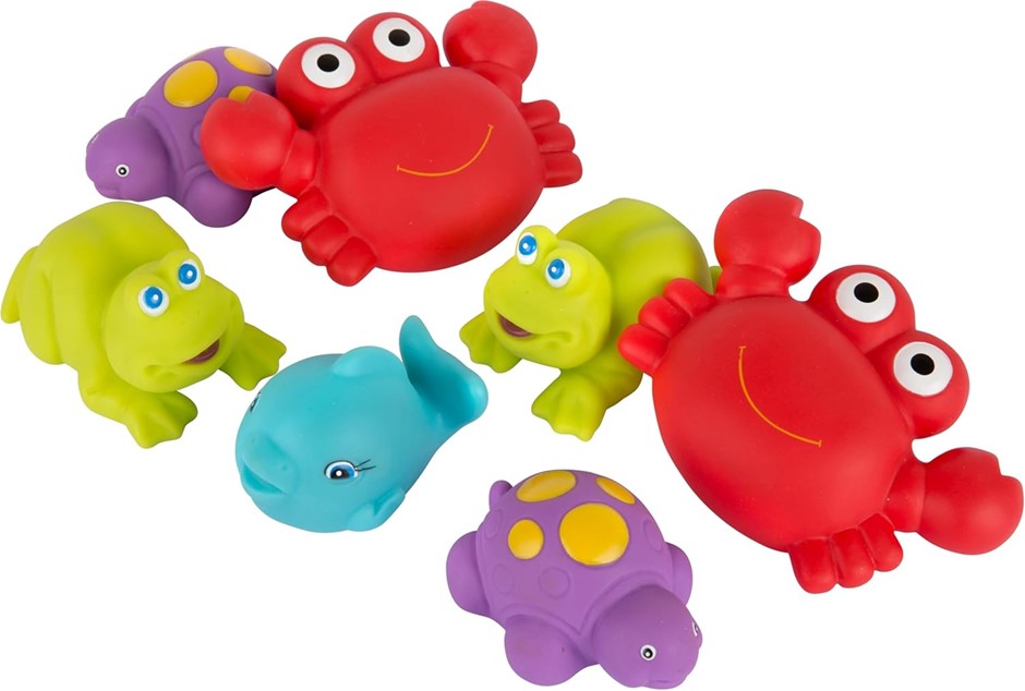 0198-5062777 · 6 X PLAYGRO Floating Sea Friends, Set of 7.