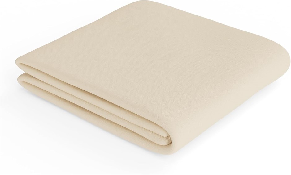 AMAZON BASICS Microfibre Fitted Sheet, Super King, Beige.