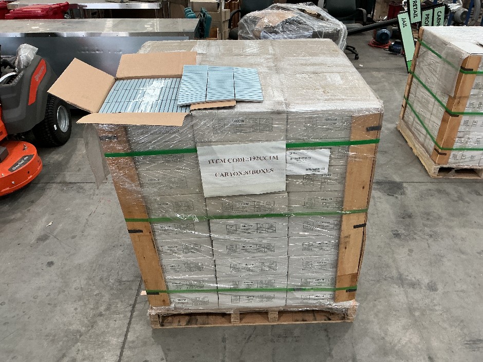 0026-23500560 · 1 x Pallet Blue Stripe Tiles