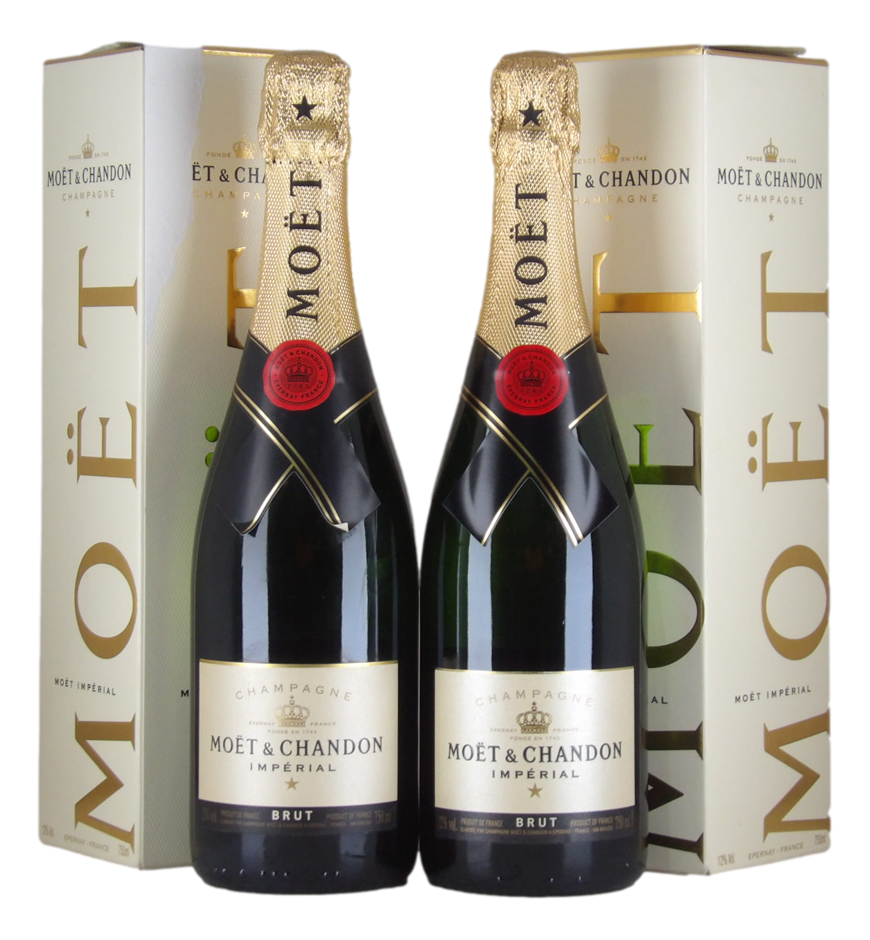 Moet et Chandon Brut NV (2x 750mL), Champagne.