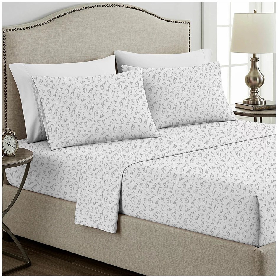 BOUTIQUE LIVING Cotton Flannel Sheet Set King Single 3 Piece Lagoon