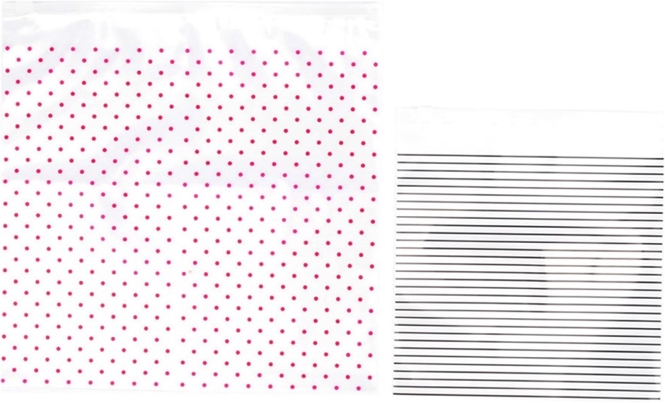 12 Pack x MIAMICA Dots & Stripes, Fuchsia & Navy, , Fuchsia & Navy, 12 Pack