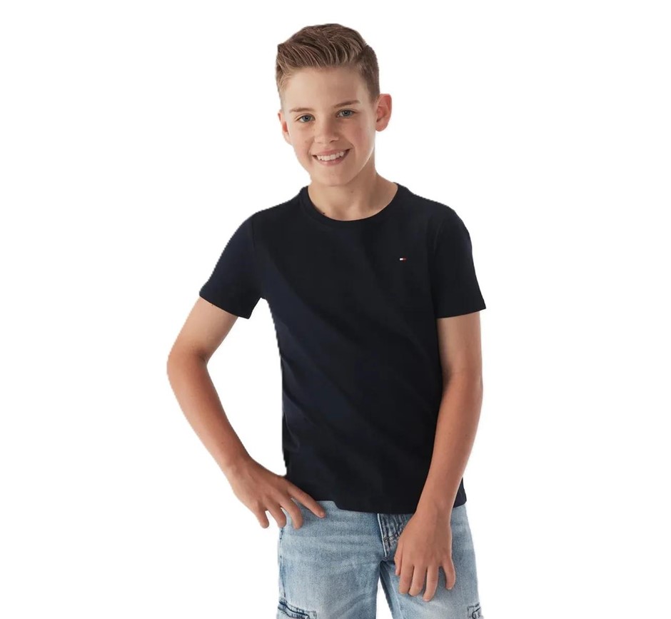 2 x TOMMY HILFIGER Kids' Nantucket Tee, Size XL (16-18), 100% Cotton, Deser