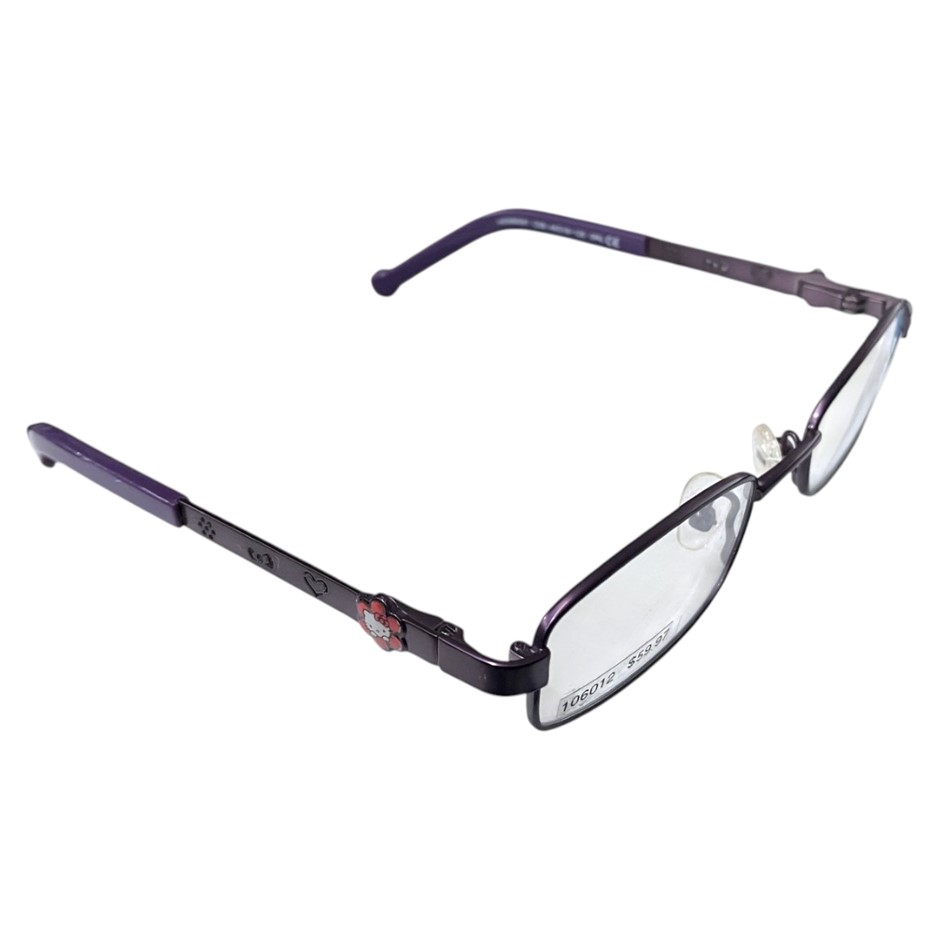 HELLO KITTY Glasses Frames, 44-18-120, Purple (C08). NB: no case. Buyers N
