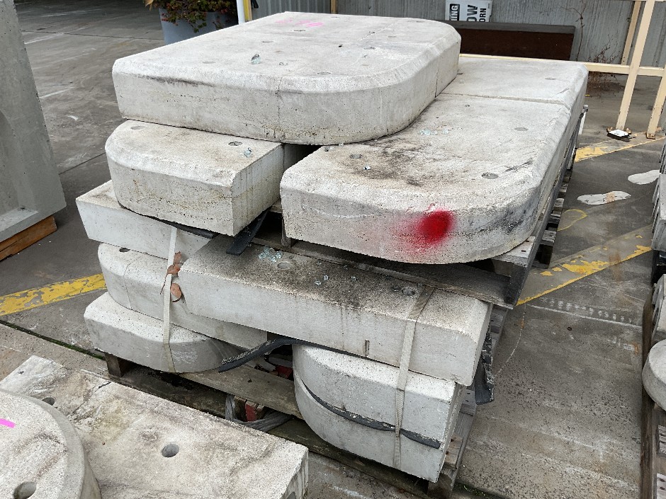 <p>Pallet of Concrete Channel Segments</p>