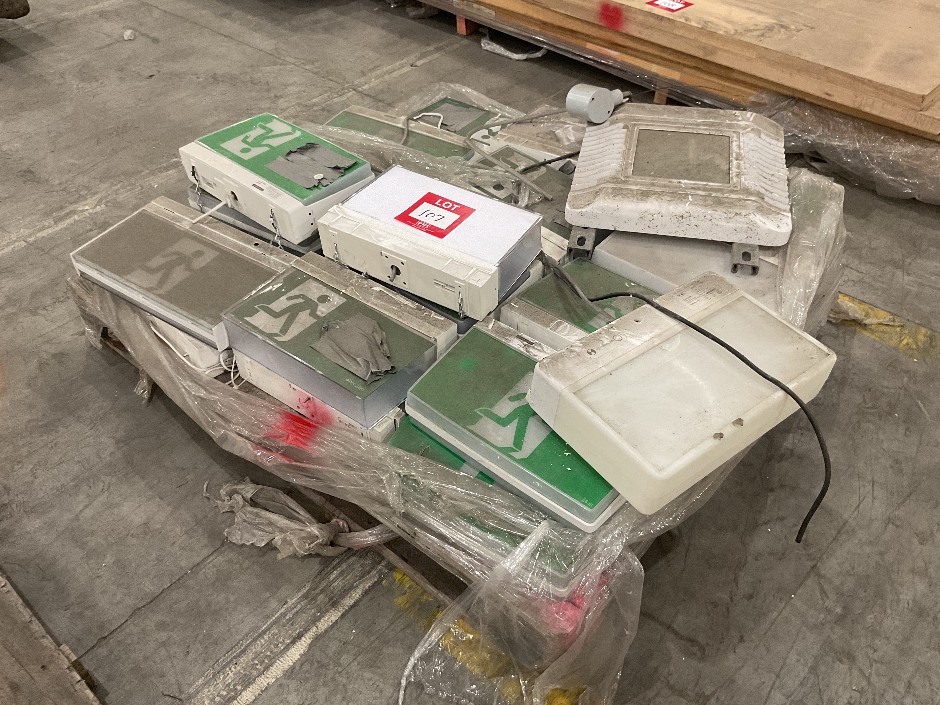 Pallet of Emergency Exit Light Fittings