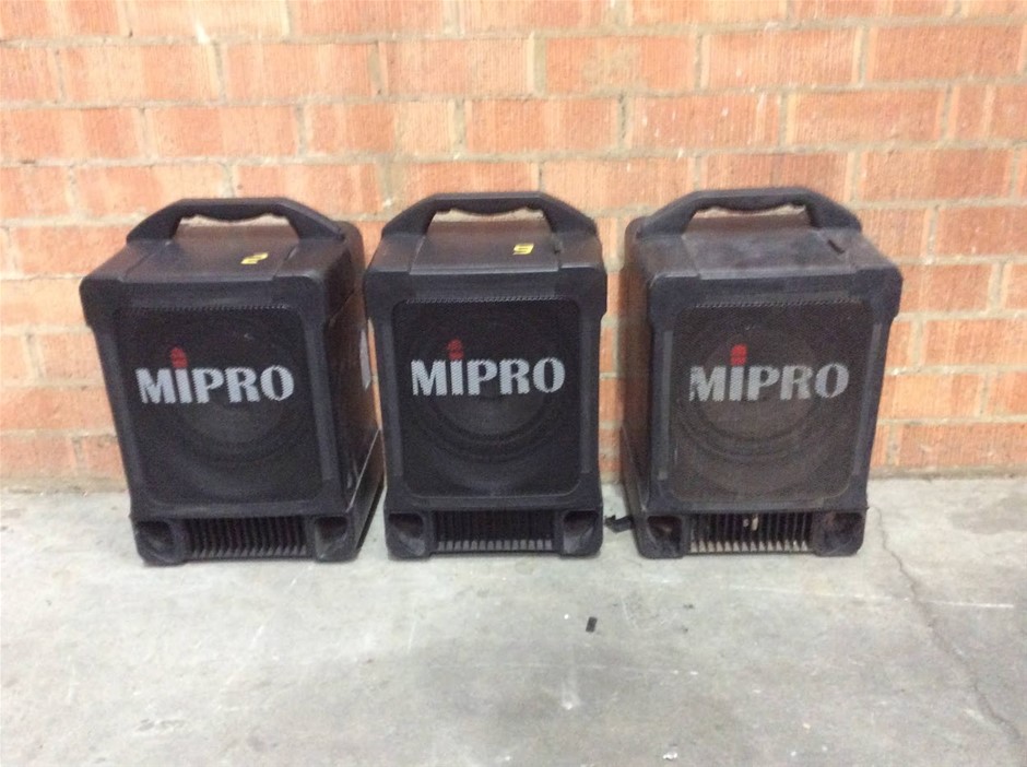 Mipro MA-707 Wireless Amplifier (Lot of 3)