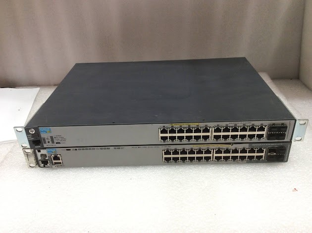 HP J9773A 2530-24G PoE+&J9727A 2920-24G PoE+ Switch (Lot of 2)