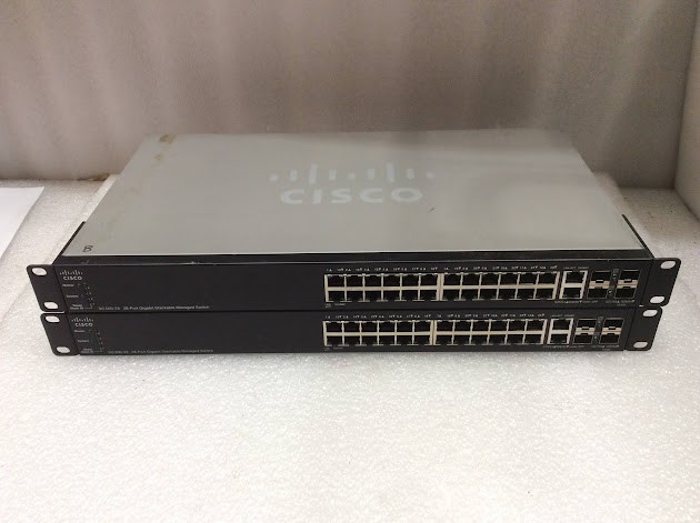 CISCO SG500-28-K9 V04 Switch (Lot of 2)