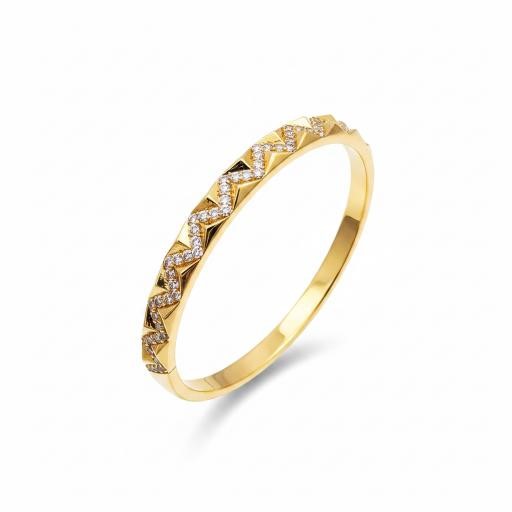18KGF/ITALY Rose Gold Filled bangle -(stamped 18KGF/ITALY)-Bonus Gift