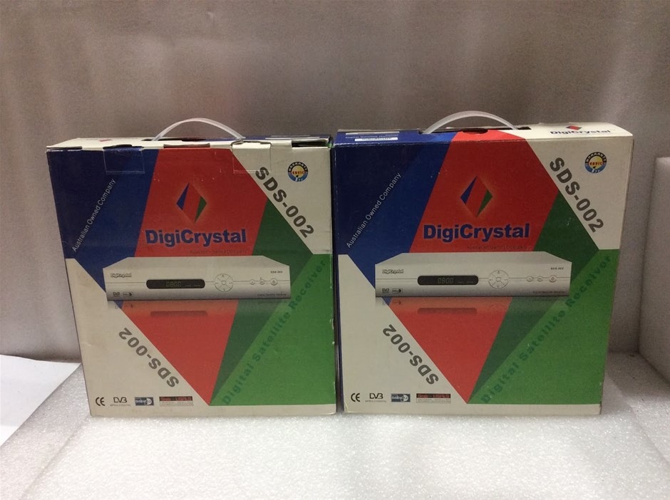 DigiCrystal SDS-002 Digital Satellite Receiver - New (Lot of 2)