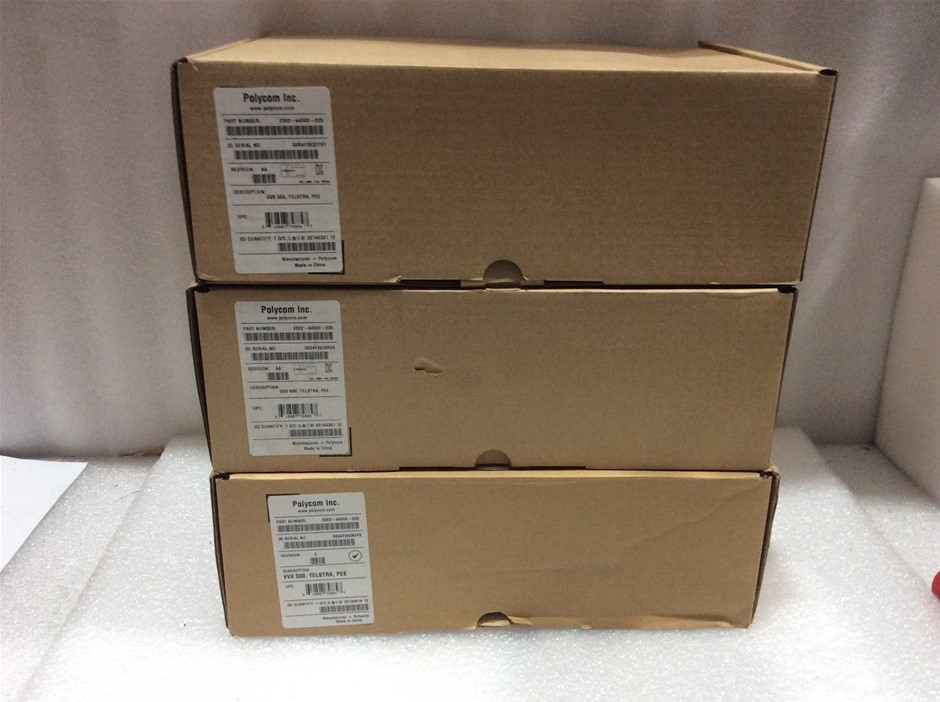 Polycom VVX 500 Business IP Phones - New (Lot of 3)