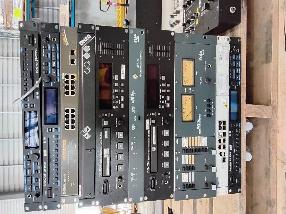 Various sound and network equipment