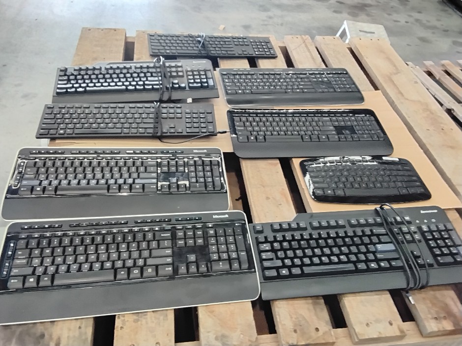 Various office keyboards