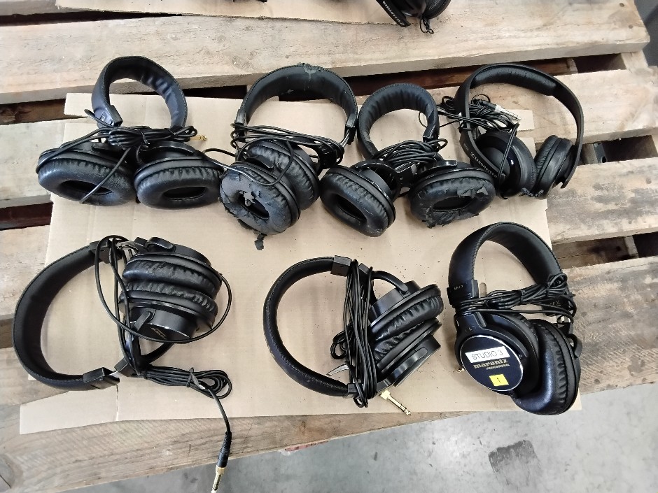 Assorted headphones
