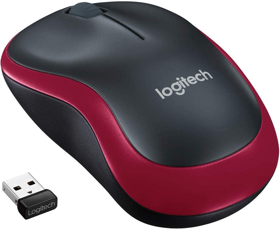 Logitech M185 Wireless Mouse, 2.4GHz with USB Mini Receiver, 12-Month Batte
