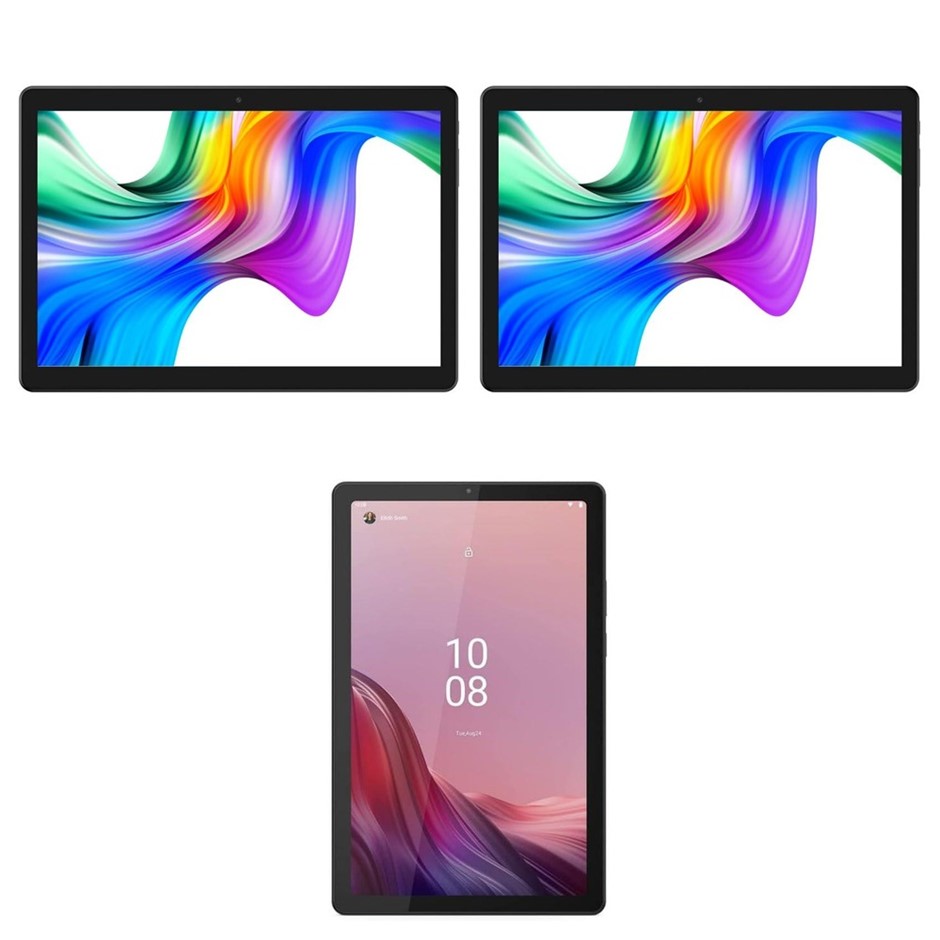 3 x Android Tablets. 2 x LASER 10 Inch Android Tablet – IPS Touchscreen, An