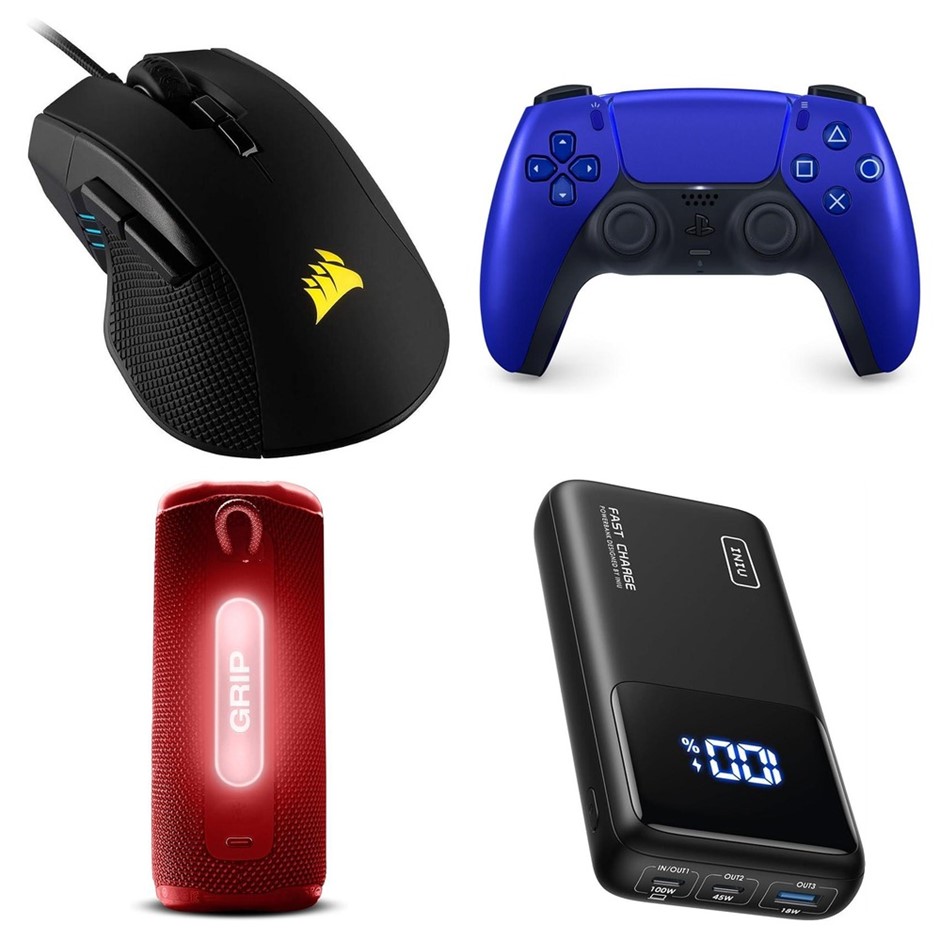 4 x Gaming Accessories. 1 x CORSAIR IRONCLAW RGB Wired. 1 x PLAYSTATION Dua