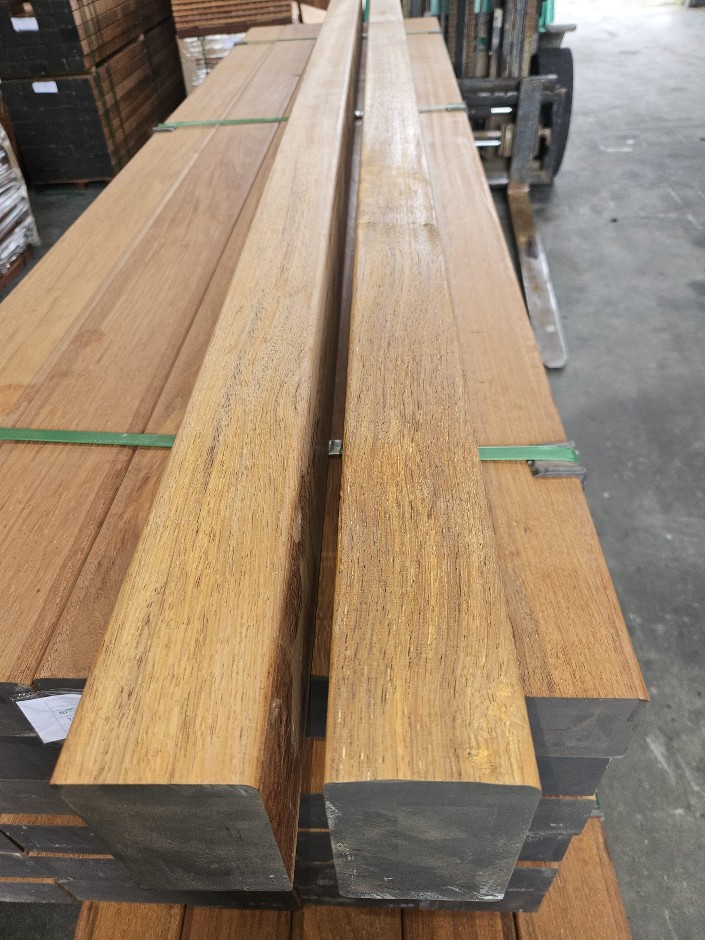 2x Merbau Fence Post FJL 125x75 at 2.4m