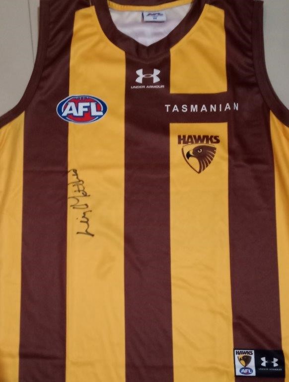 Leigh Matthews Signed Hawthorn Guernsey