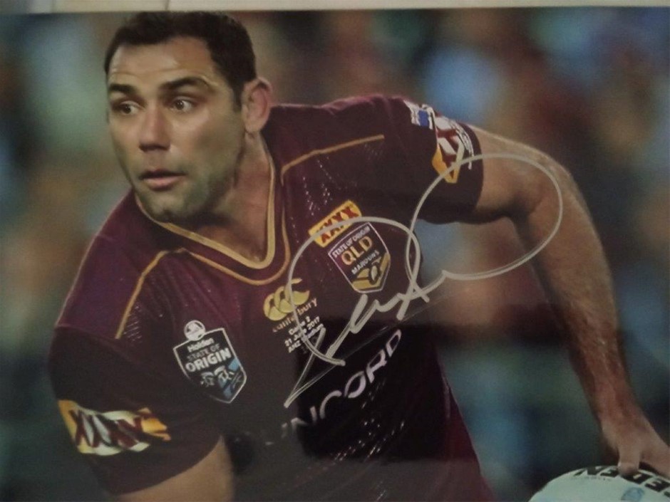 CAMERON SMITH SIGNED STATE OF ORIGIN PHOTO