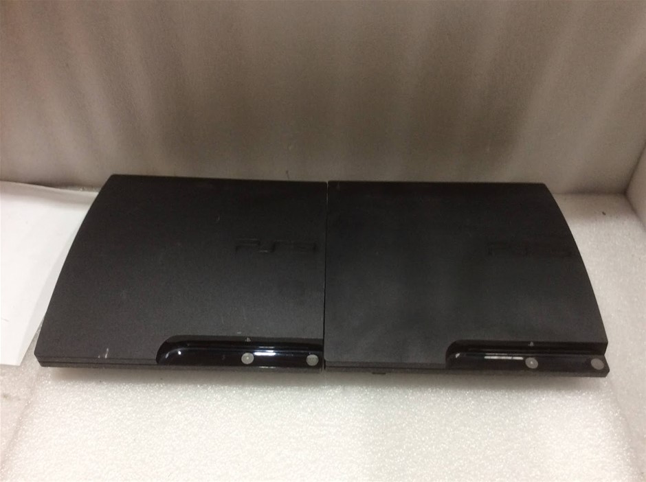 Sony PlayStation 3 CECH-2002A and CECH-2002B Game Consoles (Lot of 2)