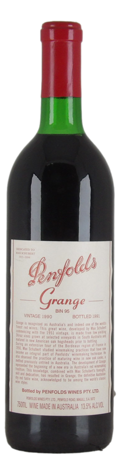 Penfolds Bin 95 Grange 1990 (1x 750mL), SA.