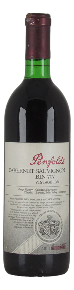 Penfolds `Bin 707` Cabernet Sauvignon 1984 (1 x 750mL), SA.