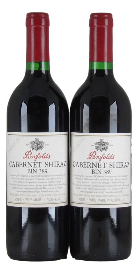 Penfolds `Bin 389` Cabernet Shiraz 1996 (2 x 750mL), SA