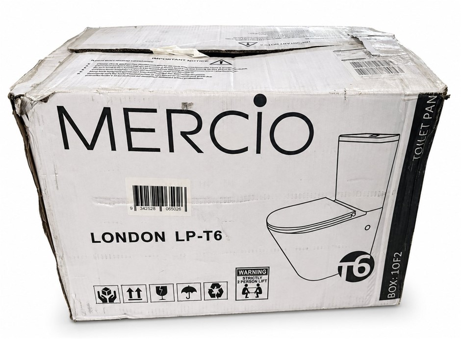 MERCIO London Back To Wall Toilet Pan, White LP-T6 (Unit Only) (625x425x425