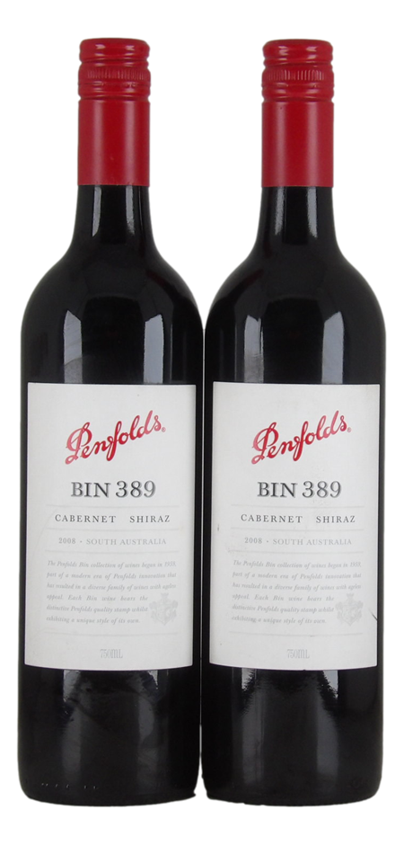 Penfolds `Bin 389` Cabernet Shiraz 2008 (2x 750mL), SA.