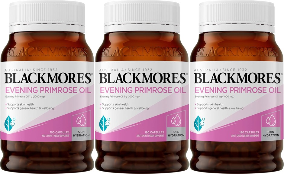 3 x BLACKMORES Evening Primrose Oil | Supports Skin Health & Hydration | An