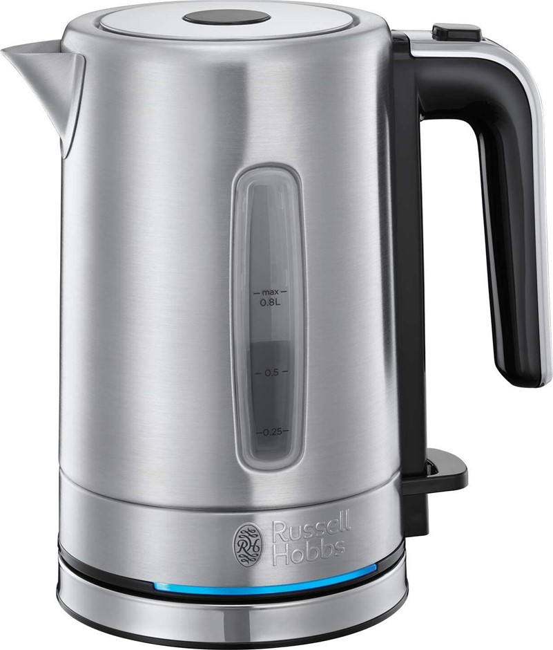 RUSSEL HOBBS RHK132 Studio Kettle, 0.8L. NB: Slightly damaged outer box.