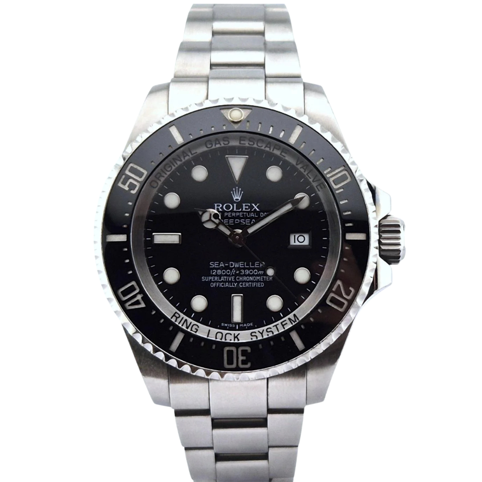 0005-2584535 · ROLEX SEA-DWELLER DEEPSEA 44MM STAINLESS STEEL 116660 AUTOMATIC WXO & COA