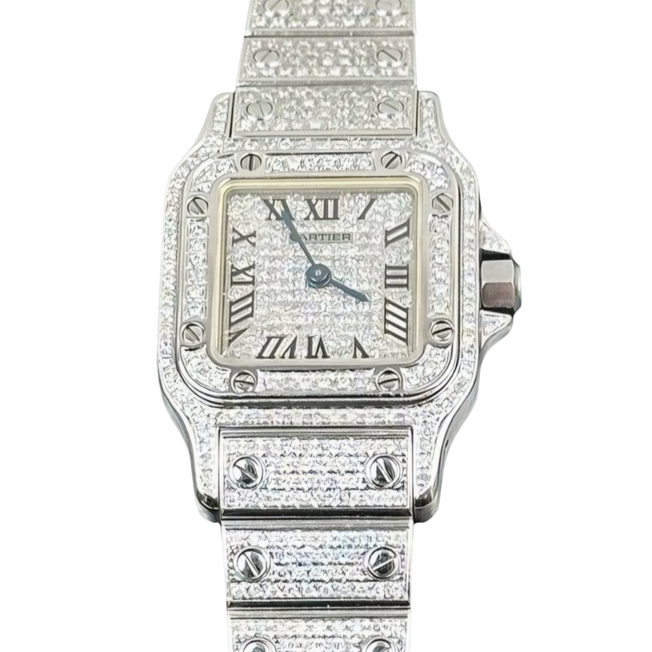 0009-2584535 · CARTIER SANTOS GALBEE 24MM STAINLESS STEEL 1565 QUARTZ WXO & COA