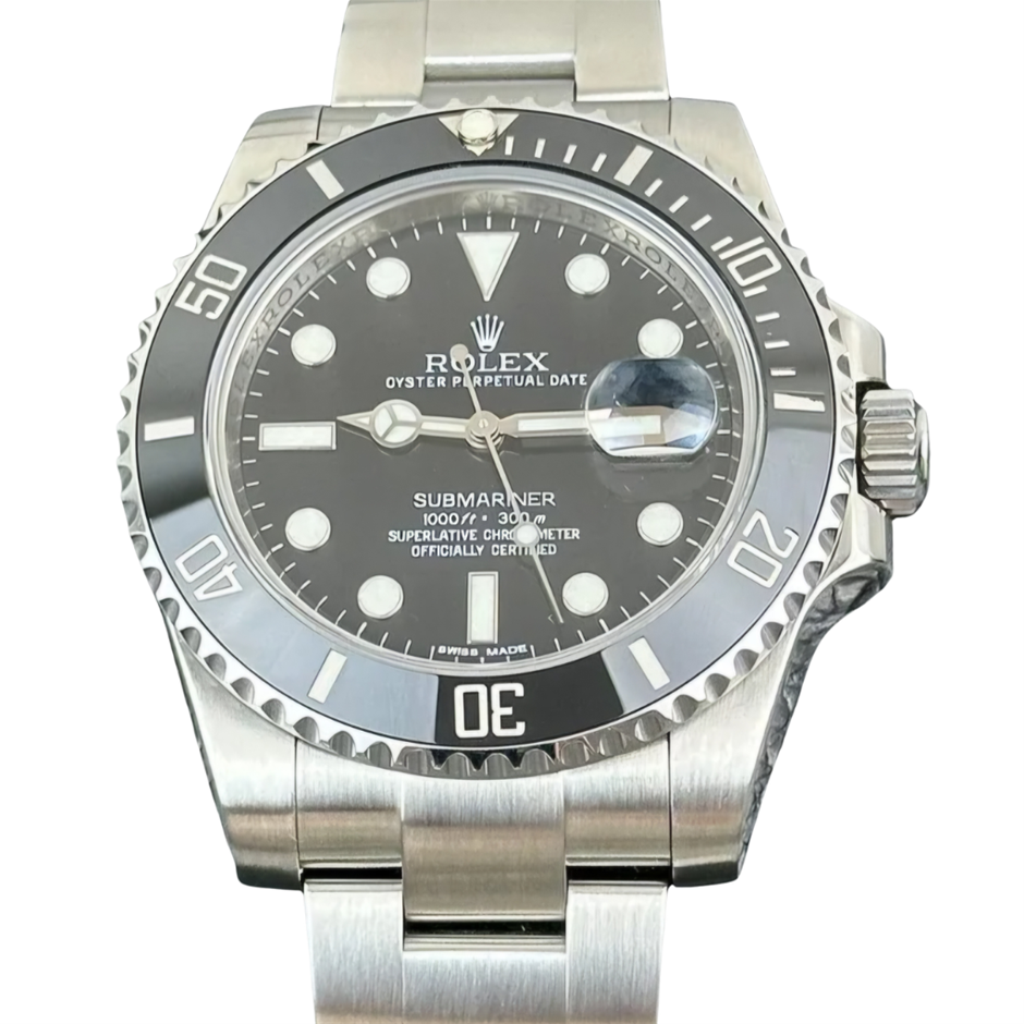 ROLEX SUBMARINER 40MM STEEL BLACK DIAL 116610LN BXP & COA
