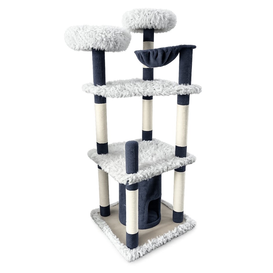 Siberian Mountain Cat Tower, Navy. NB: photo as is