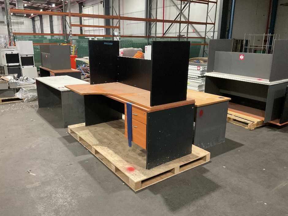 <p>3x Timber Laminate Desks</p>