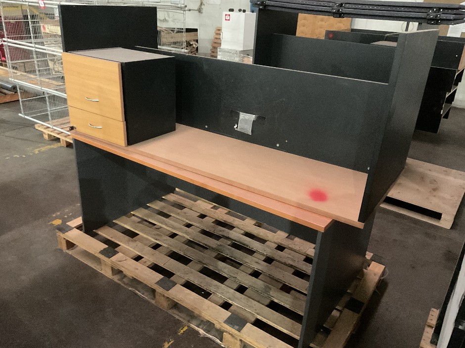 2x Timber Laminate Desks