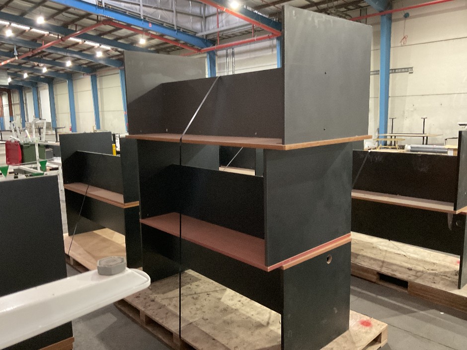 3x Timber Laminate Desks