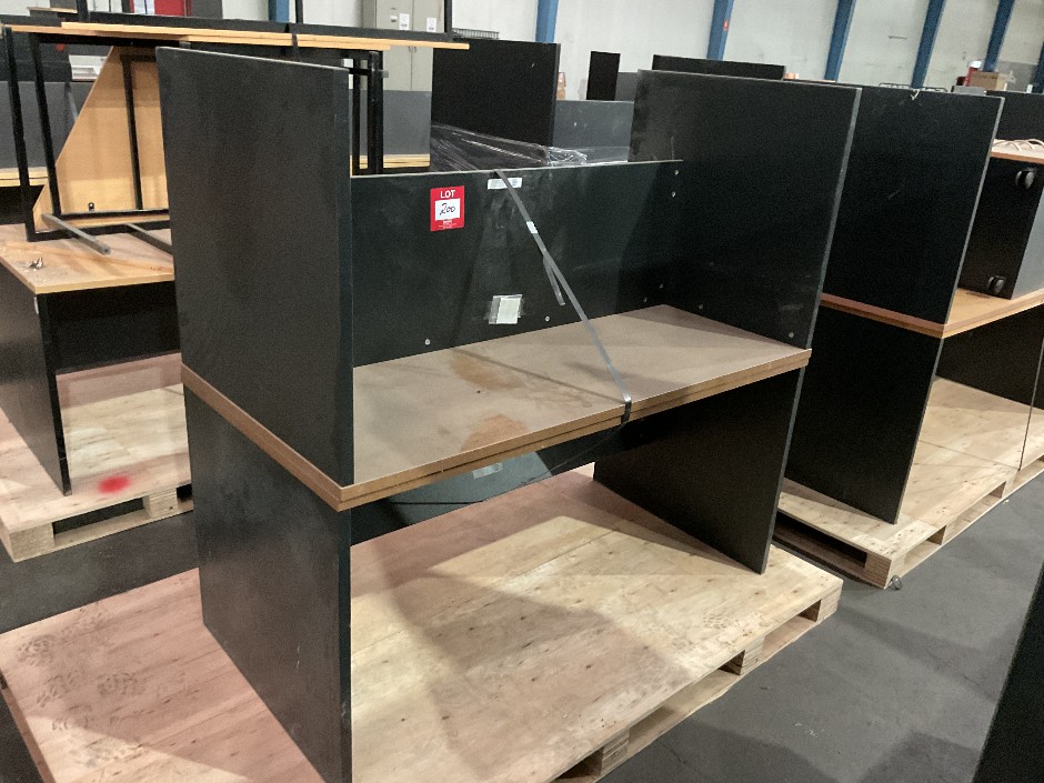 2x Timber Laminate Desks