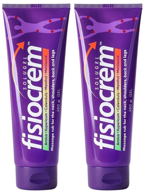 2 x FISIOCREM Solugel 120g – Muscle Pain Relief Gel with Naturally Derived