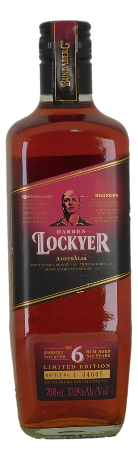 Bundaberg Rum Darren Lockyer #34605 (1x 700mL), QLD