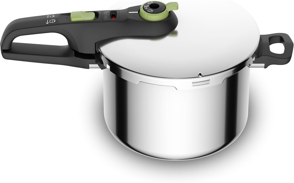 TEFAL Secure Trendy Induction Stainless Steel Pressure Cooker 6L P2580702 N